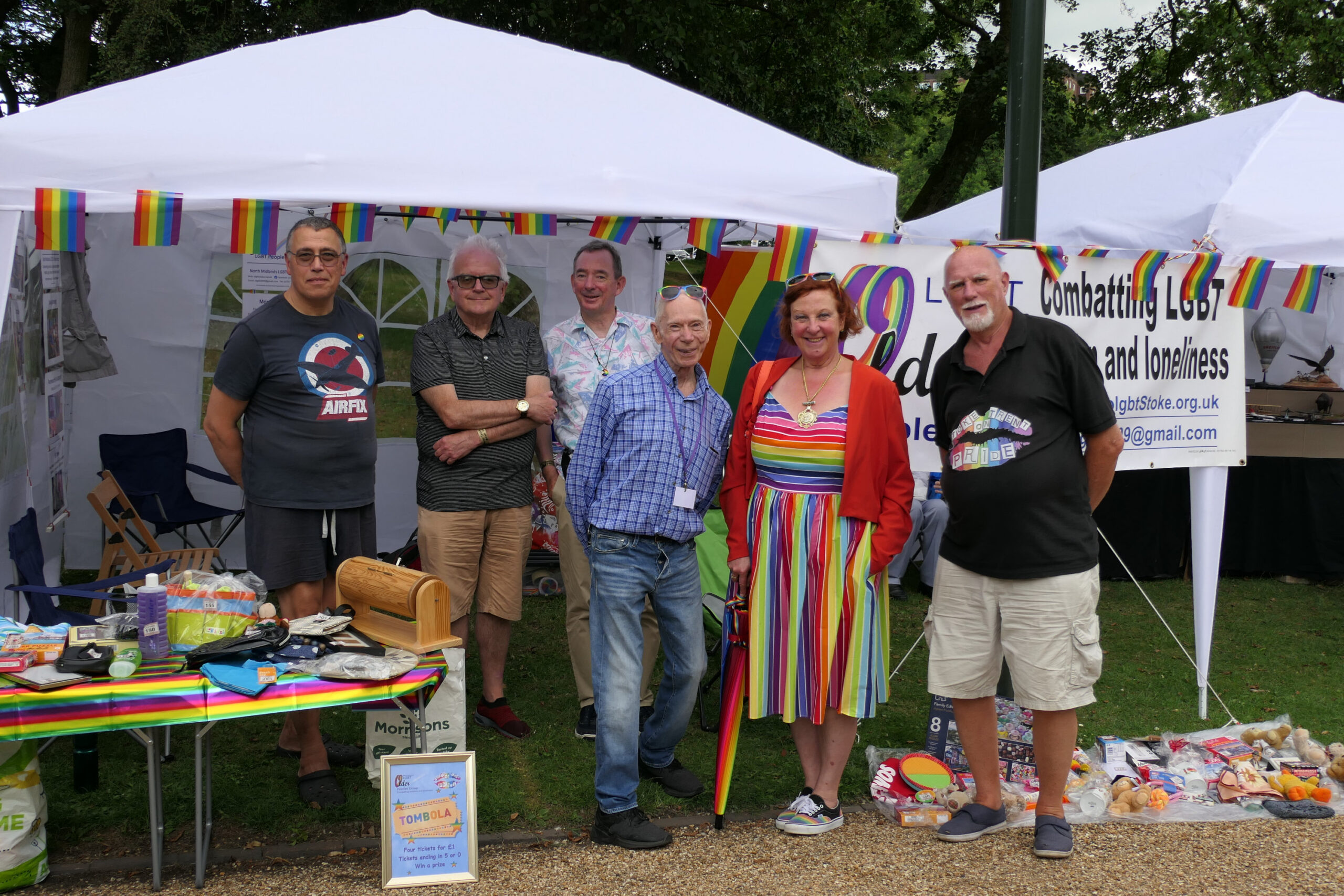 Members of OLGBT with Deputy Lord Mayor Councillor Lyn Sharpe