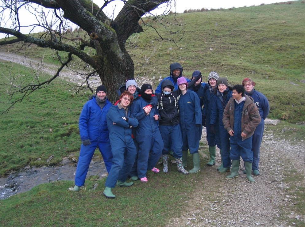 2006 - SPACE members on an Outward Bound activity in the Yorkshire Dales.