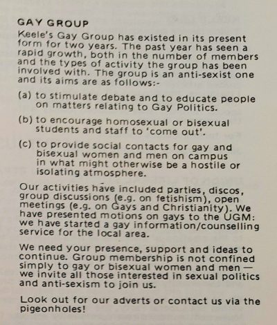 1977-78 Keele Students Union Handbook p29)