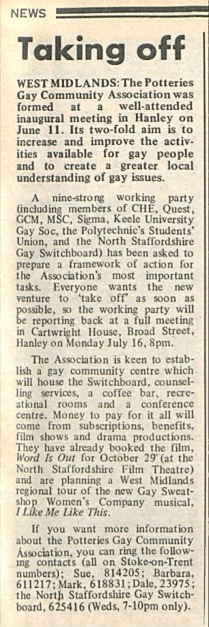 PGCA Gay News Jun 28 1979